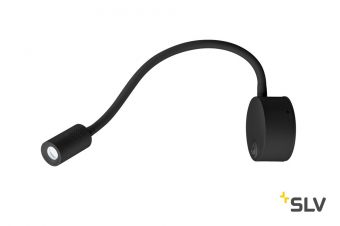 DIO FLEX PLATE LED светильник накладной 1.9Вт с выключателем и LED 4000К, 70лм, 45°, черный