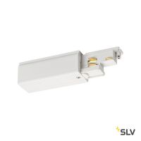 S-TRACK DALI, разъём питания торцевой, GND справа, 16А макс., белый