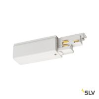 S-TRACK DALI, разъём питания торцевой, GND слева, 16А макс., белый