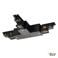 S-TRACK DALI, T-коннектор с разъёмом питания, GND слева, черный