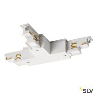 S-TRACK DALI, T-коннектор с разъёмом питания, GND справа, белый