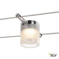 TENSEO, COMET светильник 12В AC 6.3Вт с LED 2700К, 410лм, хром / стекло частично матовое