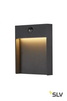 FLATT SENSOR светильник настенный IP65 с LED 16Вт, 3000/4000K, антрацит