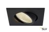 NEW TRIA 68 SQUARE CS светильник встраиваемый 5.3Вт с БП и LED 3000К, 300лм, 38°, черный
