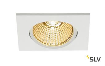 NEW TRIA 68 SQUARE CS светильник встраиваемый 12Вт с БП и LED 2700К, 800лм, 38°, белый