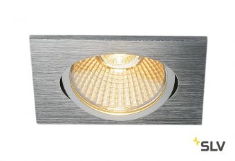 NEW TRIA 68 SQUARE CS светильник встраиваемый 12Вт с БП и LED 2700К, 800лм, 38°, алюминий