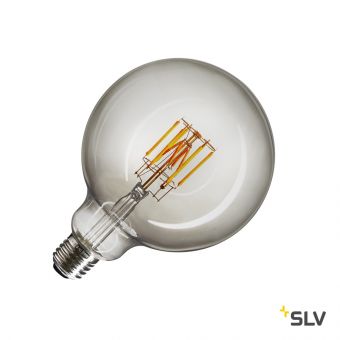 LED G125 E27 источник света 8Вт, 2000-2900K, 500 lm, 280°, димм., дымчатое стекло