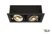 KADUX 2 ES111 светильник встраиваемый для 2-х ламп ES111 по 75Вт макс., черный