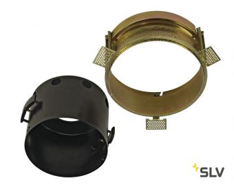AIXLIGHT® PRO, 1 FLAT FRAMELESS ROUND корпус без рамки для 1-го светильника MODULE, черный