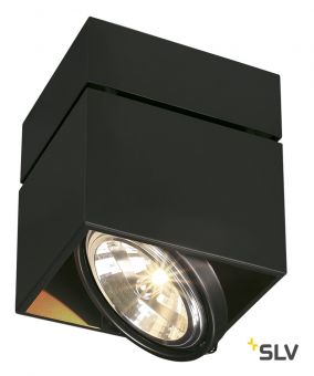 KARDAMOD SQUARE QRB SINGLE светильник потолочный с ЭПН для лампы QRB111 50Вт макс., черный