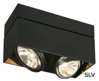 KARDAMOD SQUARE QRB DOUBLE светильник потолочный с ЭПН для ламп QRB111 2x50Вт макс., черный