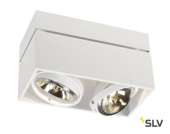 KARDAMOD SQUARE QRB DOUBLE светильник потолочный с ЭПН для ламп QRB111 2x50Вт макс., белый