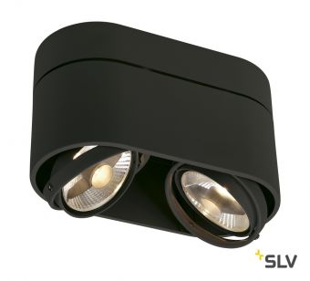 KARDAMOD ROUND ES111 DOUBLE светильник потолочный для ламп ES111 2x75Вт макс., черный