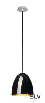 PARA CONE 20 светильник подвесной для лампы E27 60Вт макс., черный глянцевый/ золото