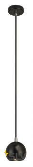 LIGHT EYE 90 PD светильник подвесной для лампы LED GU10 5.5Вт макс., черный/ хром