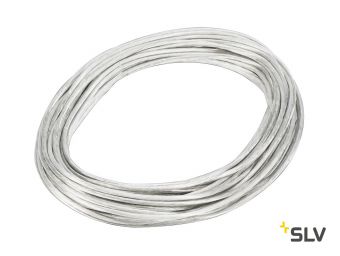 TENSEO, тросик в изоляции, сечение 6 кв.мм, 25А макс., 48В макс., 20 метров, белый