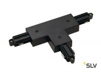 1PHASE-TRACK, T-коннектор с разъёмом питания, 16А макс., GND слева, черный