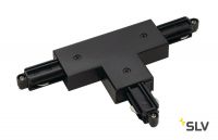 1PHASE-TRACK, T-коннектор с разъёмом питания, 16А макс., GND справа, черный