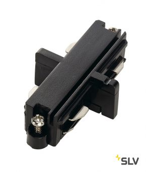 1PHASE-TRACK, коннектор прямой внутренний электрический, черный