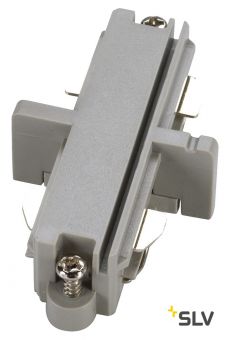 1PHASE-TRACK, коннектор прямой внутренний электрический, серебристый