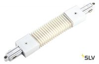 1PHASE-TRACK, коннектор гибкий (70°-180°) с разъёмом питания, 16А макс., белый