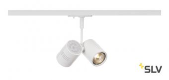1PHASE-TRACK, BIMA 2 светильник для 2-x ламп GU10 по 50Вт макс., белый