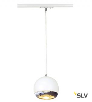 1PHASE-TRACK, LIGHT EYE 150 PD светильник подвесной для лампы ES111 75Вт макс., белый/ хром
