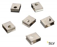 3Ph | EUTRAC® R, клипсы (6 шт.) для крепления шинопровода к подвесам Евро подвесного потолка, хром