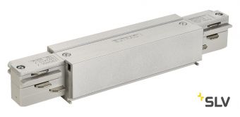 3Ph | EUTRAC®, коннектор прямой внешний с разъёмами питания, 16А макс., серебристый