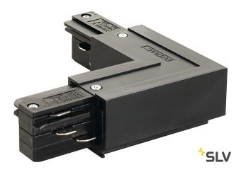 3Ph | EUTRAC®, L-коннектор с разъёмом питания, 16А макс., GND по внешнему углу, черный