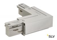 3Ph | EUTRAC®, L-коннектор с разъёмом питания, 16А макс., GND по внешнему углу,  серебристый