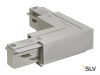 3Ph | EUTRAC®, L-коннектор с разъёмом питания, 16А макс., GND по внутр. углу, серебристый
