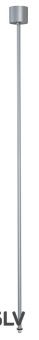 3Ph | EUTRAC®, стойка потолочная 120 см, без крепления к шинопроводу, серебристый