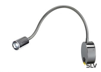 DIO FLEX PLATE LED светильник накладной 1.9Вт с выключателем и LED 4000К, 80лм, 45°,хром