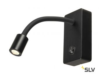 PIPOFLEX светильник накладной 4.6Вт с выключателем и LED 3000К, 200лм, 35°, черный