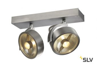 KALU 2 ES111 светильник накладной для 2-х ламп ES111 по 75Вт макс., матированный алюминий