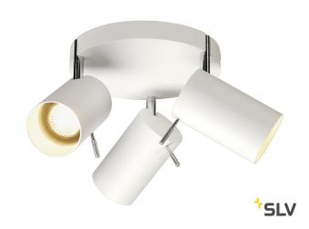 ASTO TUBE 3 ROUND светильник накладной для 3-х ламп GU10 по 50Вт макс., белый