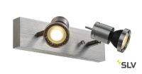 ASTO DOUBLE светильник накладной для 2-х ламп GU10 по 75Вт макс., матированный алюминий
