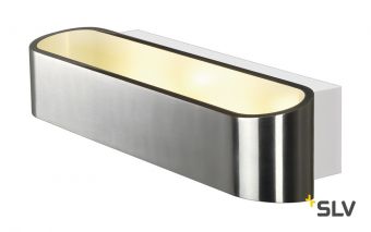 ASSO 300 LED светильник настенный 12Вт с LED 3000К, 700лм, матированный алюминий/ белый