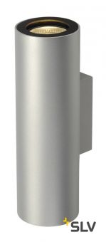 ENOLA_B UP-DOWN светильник настенный для 2-х ламп GU10 по 50Вт макс., серебристый/ черный