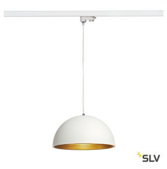 3Ph, FORCHINI M 40 PD светильник подвесной для лампы E27 40Вт макс., белый/ золото