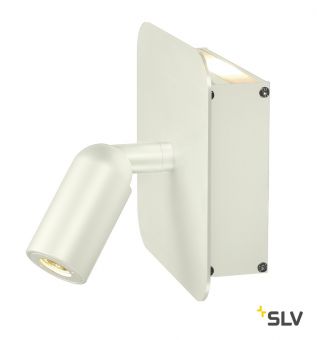 NAPIA светильник настенный 3.8Вт с LED 3000К, вверх 62лм, спот 95лм (32°), белый