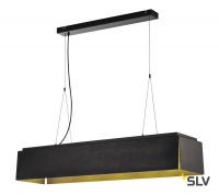 AVENTO 110 PD светильник подвесной 28Вт с LED 3000К, 2400лм, черный/ золото