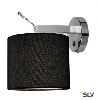 TENORA WL-1 светильник настенный для лампы E27 60Вт макс., хром/ черный