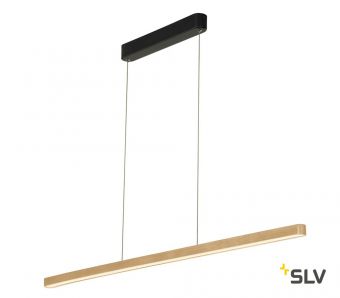 VINCELLI D PD светильник подвесной 29Вт с LED 2700К, 1400лм, черный / бамбук светлый