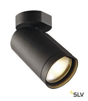 BILAS SINGLE CW светильник накладной 16Вт с LED 2700K, 1000лм, 25°, черный