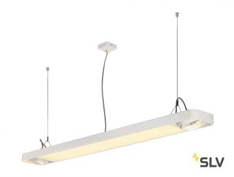 AIXLIGHT® R2 OFFICE 150 светильник подвесной c LED 35Вт 4000К 4100лм и для ламп ES111 2х75Вт, белый
