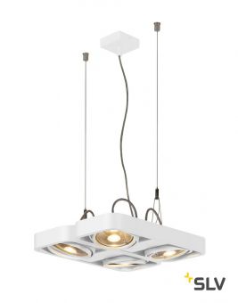 AIXLIGHT® R2 QUAD QPAR111 светильник подвесной для 4-x ламп ES111 по 75Вт макс., белый