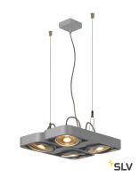 AIXLIGHT® R2 QUAD QPAR111 светильник подвесной для 4-x ламп ES111 по 75Вт макс., серебристый