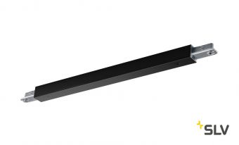 D-TRACK, коннектор прямой с разъёмом питания, 230В, 2х 10А макс., черный